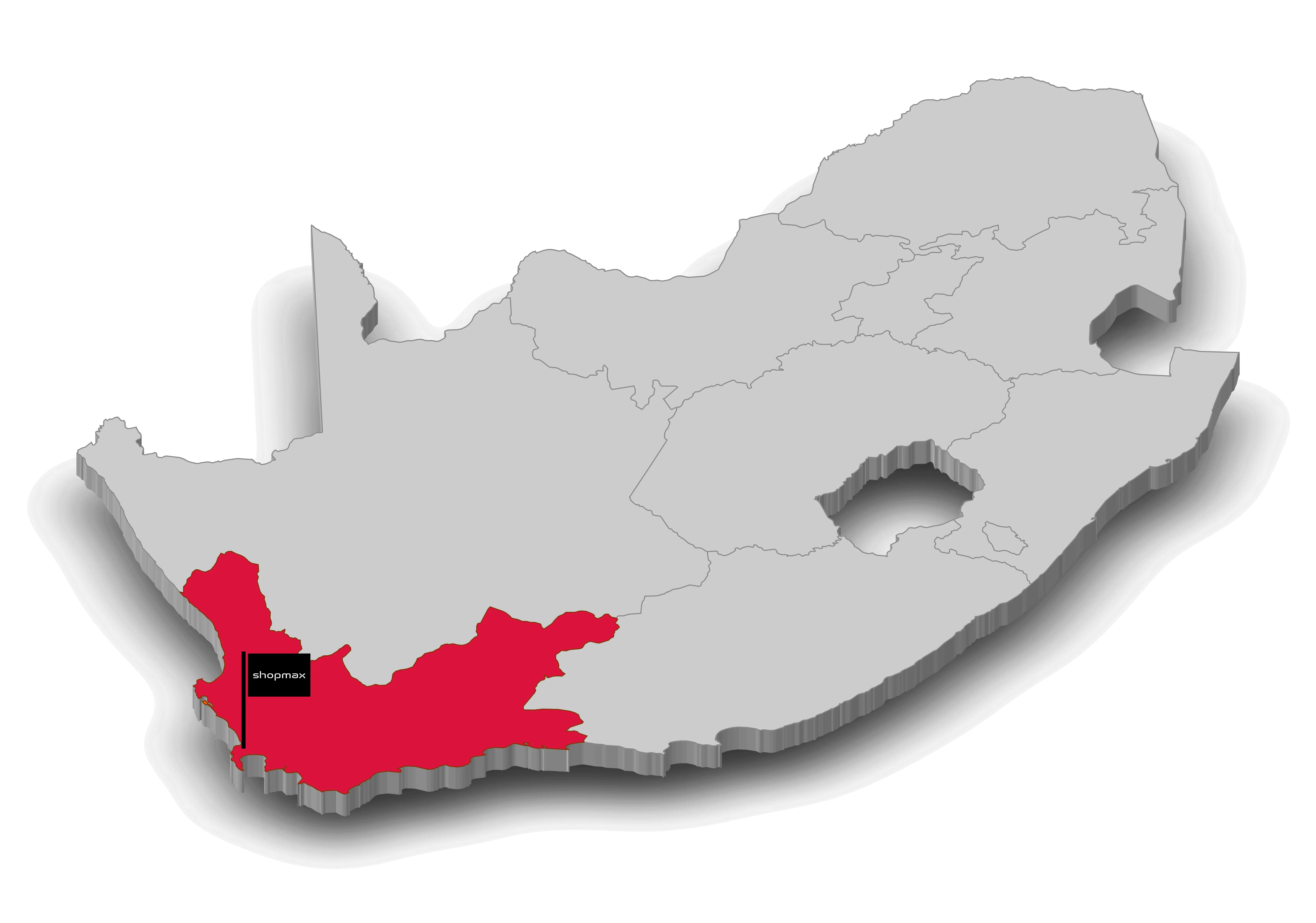 Map of Western Cape South Africa