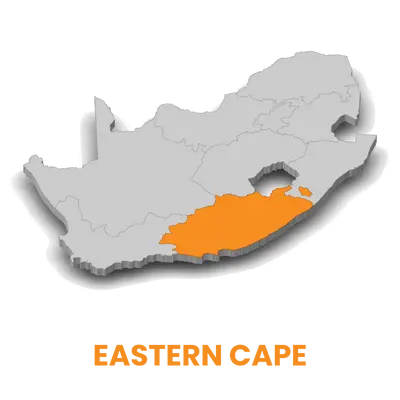 Map of Eastern Cape South Africa