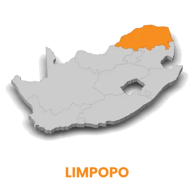 Map of Limpopo South Africa