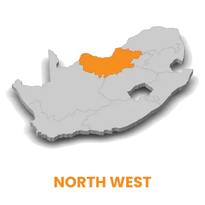 Map of North West South Africa