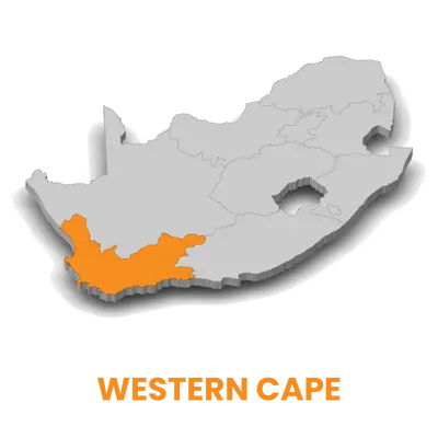 Map of Western Cape South Africa