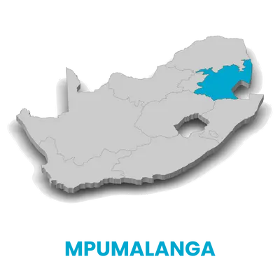 Map of Mpumalanga South Africa